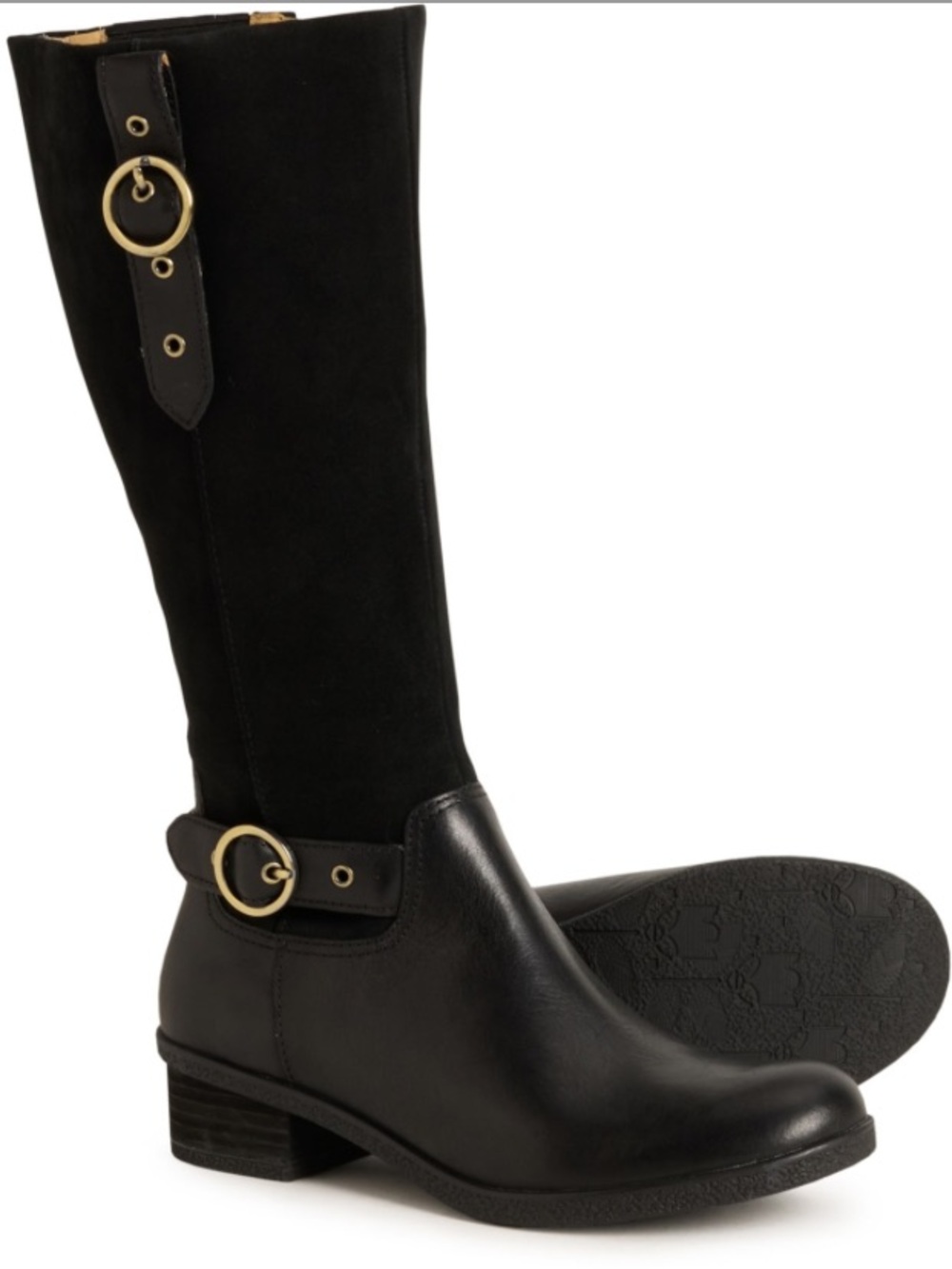 NEW Dansko Dawn Tall Boots, Black Leather Suede Gold, Size Euro 40 / US 9.5 10